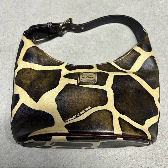 Dooney & Bourke Vintage Mini Giraffe Print Leather Handbag w/ Dustbag - Picture 2 of 11